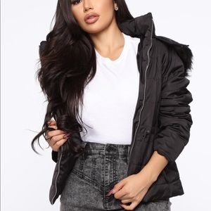 Fur lined winter jacket